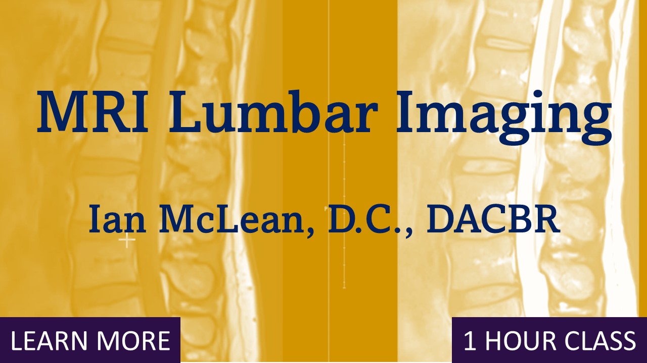 Palmer Online: MRI Lumbar Imaging